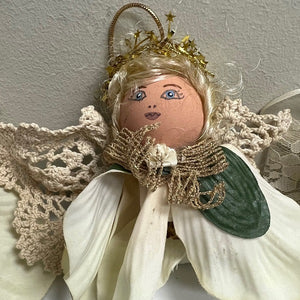 Angel Doll Ornament Lot of 3