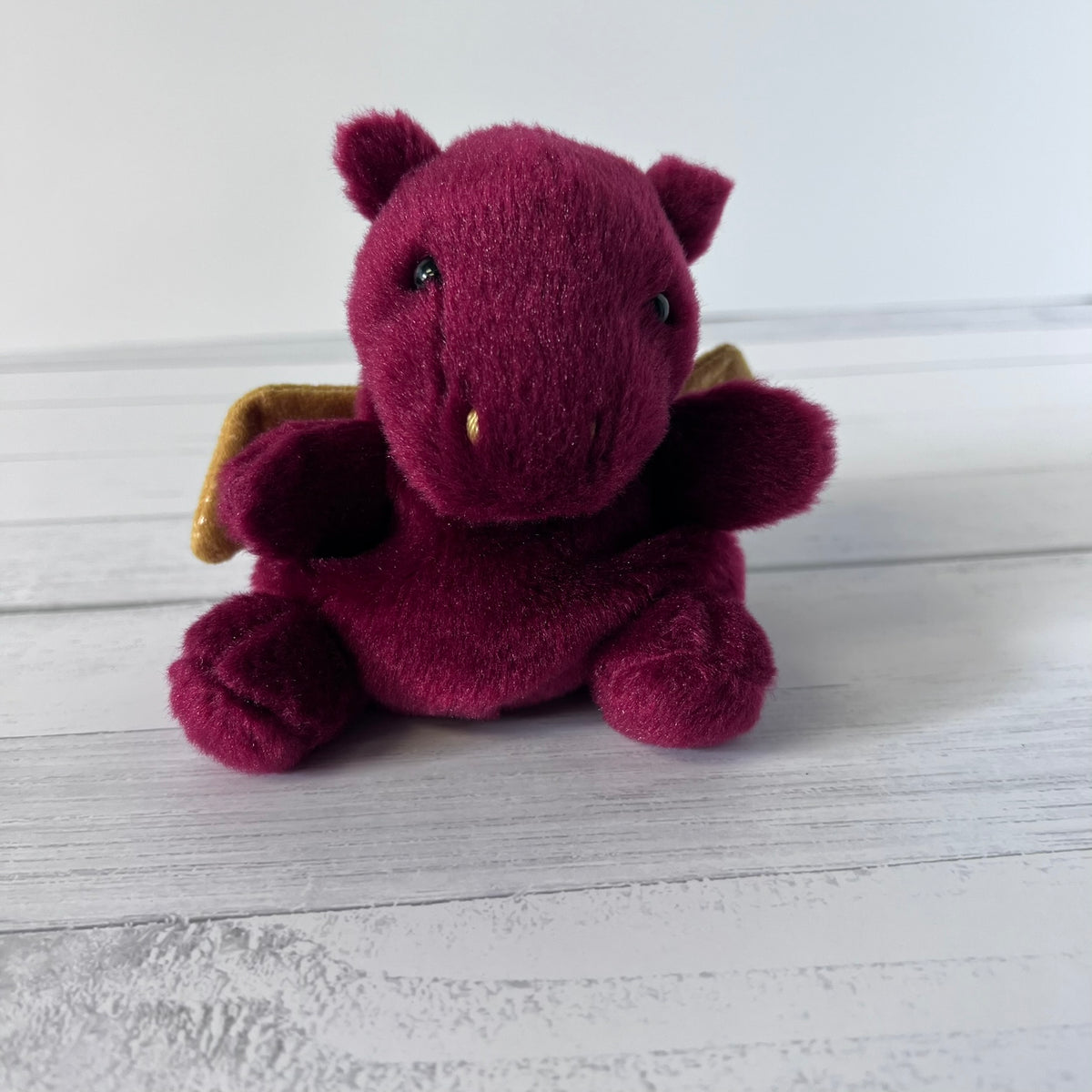 Aurora Palm Pals Aidan Dragon Plush 4 Inch Burgundy