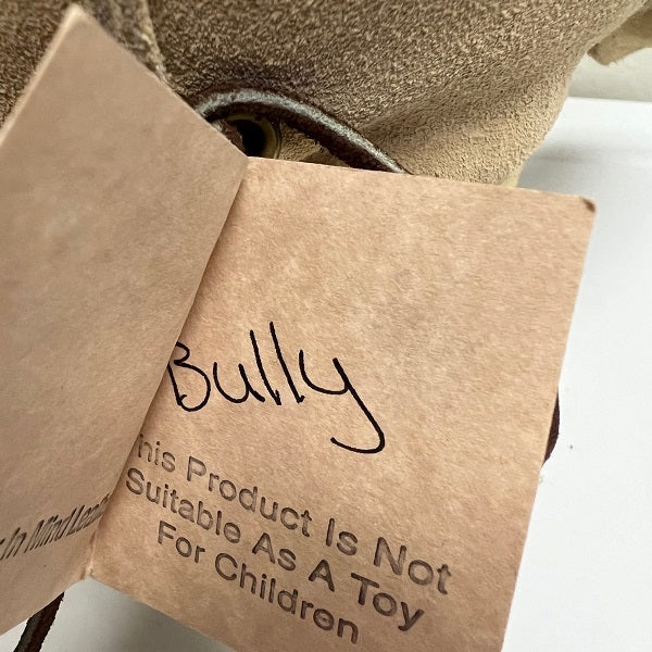 Bear in Mind Leather Bully Bear Vintage Teddy Bear w Glasses 1995