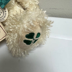 Boyds Bears Lotaluck Four Leaf Clover 10in Jointed Bear 2001