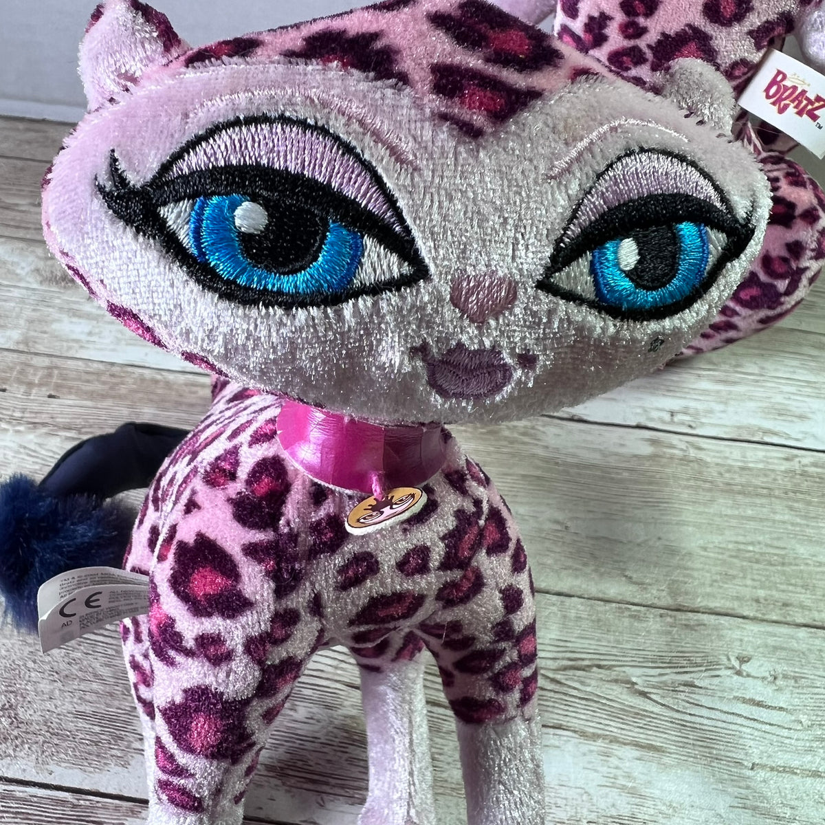 Bratz Petz Catz Kendall Pink Leopard Plush Cats Set of 2 MGA 2004 10" & 6"
