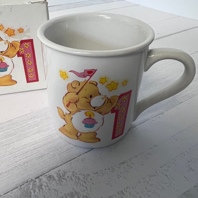 Care Bears 1st Birthday Mug 1985 Child Stoneware With Box