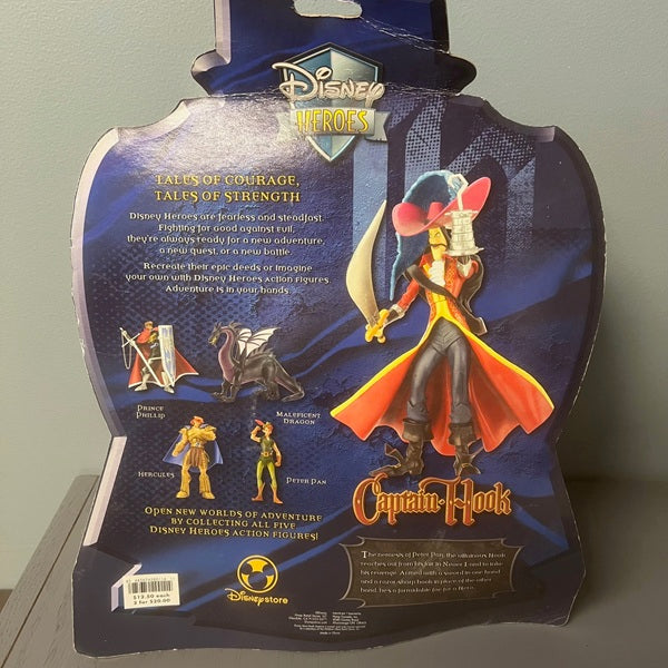 Authentic Disney Heroes Captain Hook Figurine - Peter Pan Series