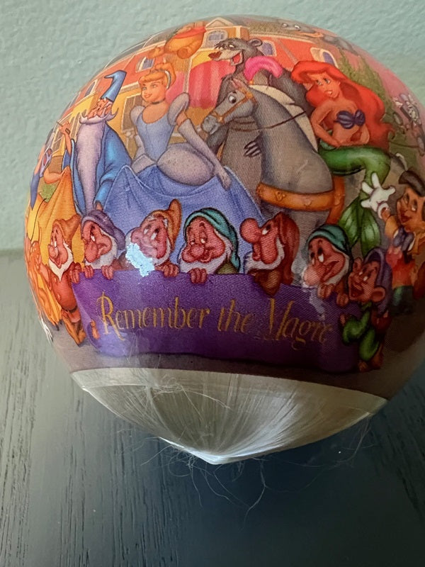 Disney Vintage Christmas Bulb Ornaments Lot of 3