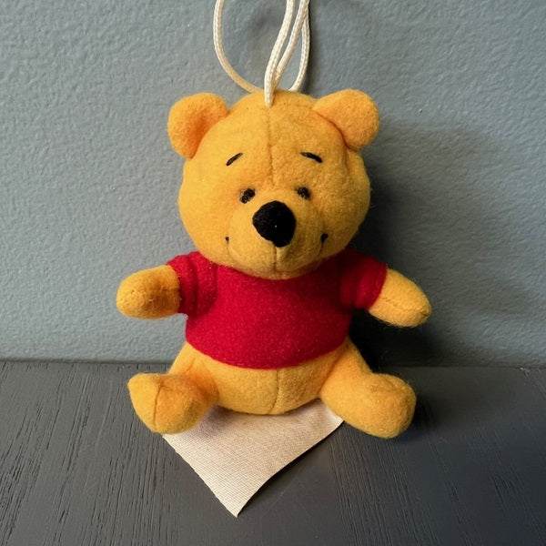 Vintage Disney Winnie the Pooh Plush Hanging Ornament – 3.5 Inch