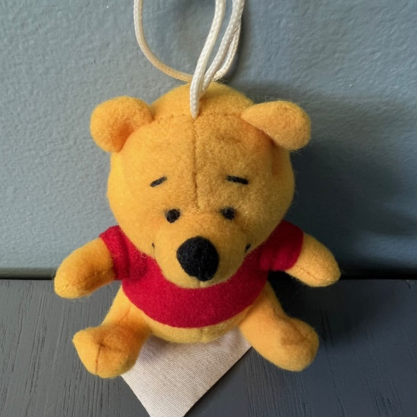 Vintage Disney Winnie the Pooh Plush Hanging Ornament – 3.5 Inch