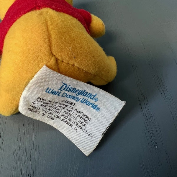 Vintage Disney Winnie the Pooh Plush Hanging Ornament – 3.5 Inch