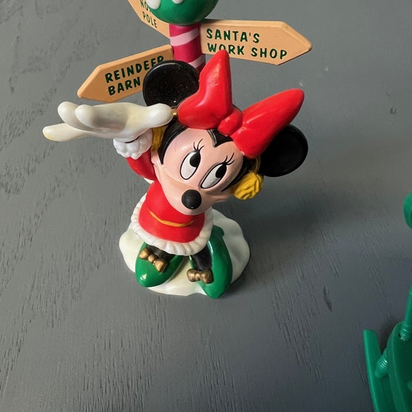Disney Minnie Mouse Hanging Christmas Ornaments Lot of 8