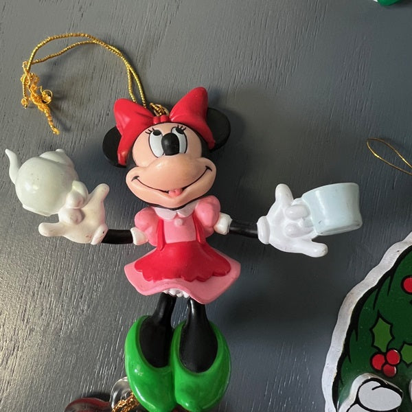 Disney Minnie Mouse Hanging Christmas Ornaments Lot of 8
