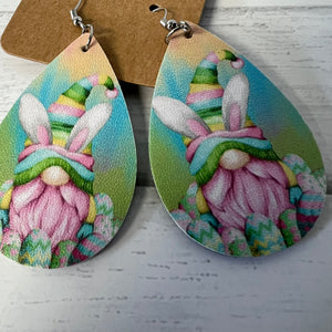 Easter Gnome Earring Set 3 Pair Pastel Boutique Style Gift Set