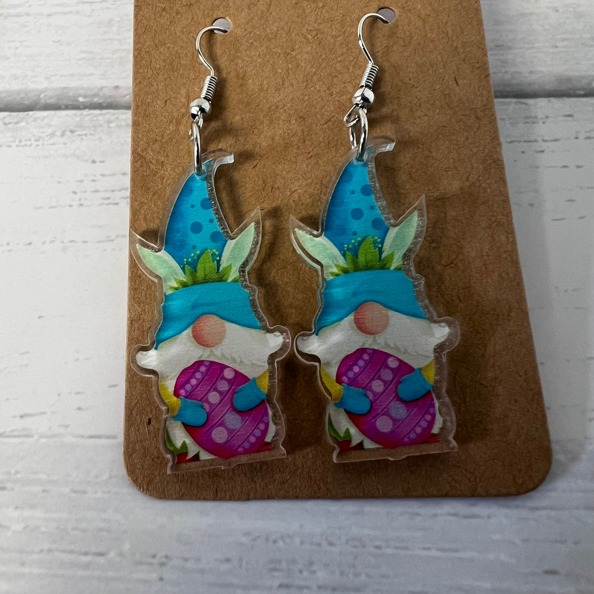 Easter Gnome Earring Set 3 Pair Pastel Boutique Style Gift Set