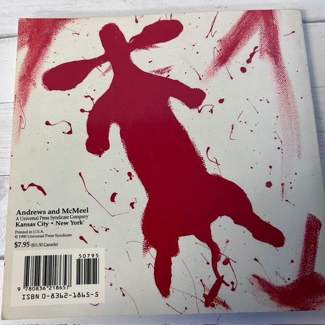 Book cover with red abstract design and text on a white background