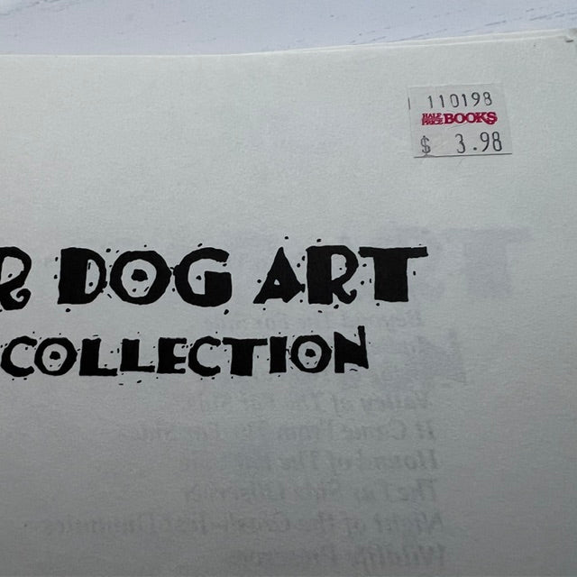 Book cover with 'Dog Art Collection' text and a price tag on a white background
