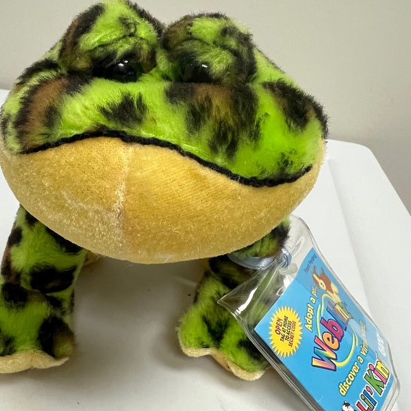 Ganz Webkinz Bull Frog Plush Stuff Animal Sealed Code