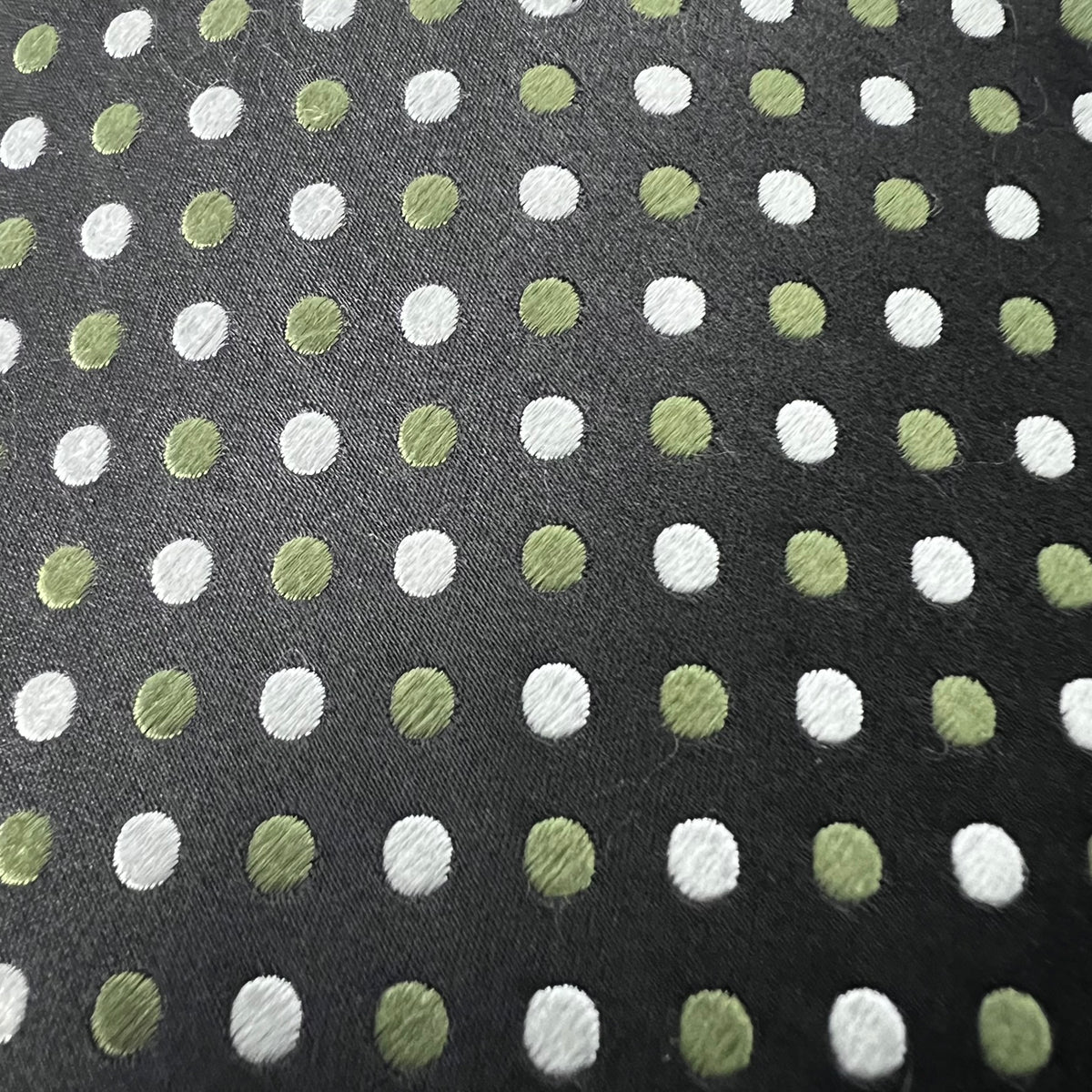 Geoffrey Beene Silk Tie Set 2 Paisley Geometric Green Vintage
