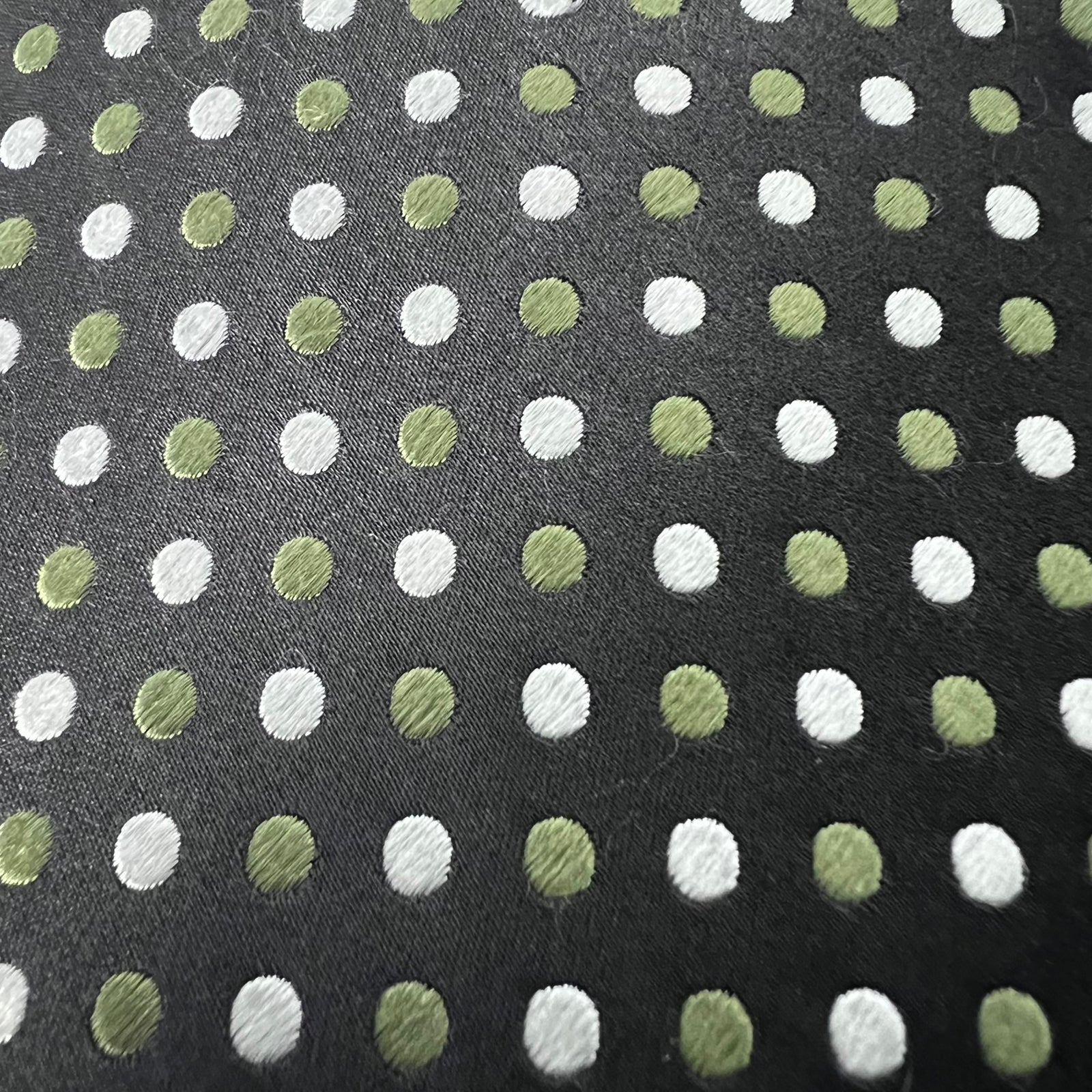 Geoffrey Beene Silk Tie Set 2 Paisley Geometric Green Vintage