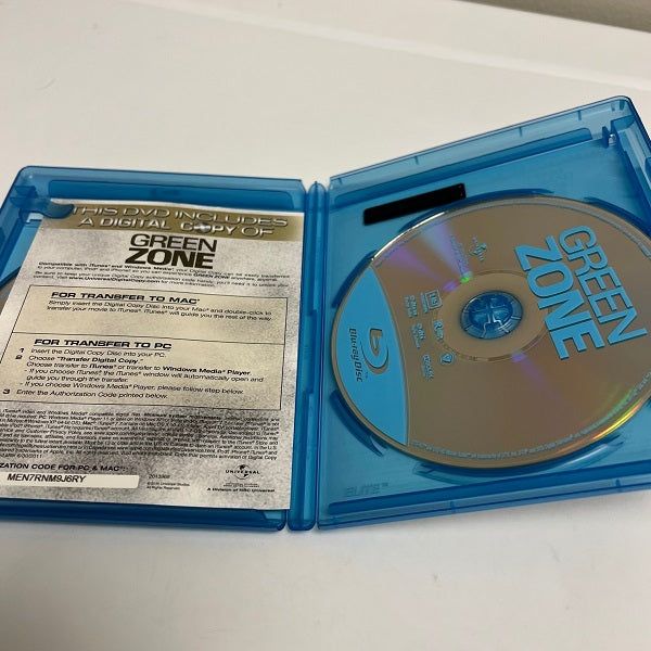 Green Zone Blu ray DVD Matt Damon 2010 R