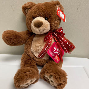 Gund Plush Brown Teddy Bear Twinkie Valentine Bear 11in