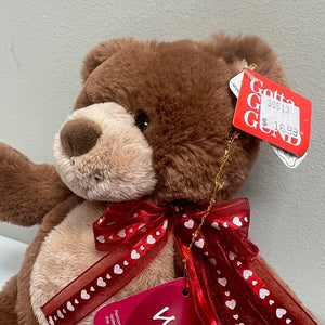 Gund Plush Brown Teddy Bear Twinkie Valentine Bear 11in