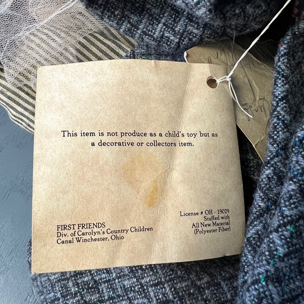 Handmade Ragdoll African American Folk Art Collectible 26 inch Doll