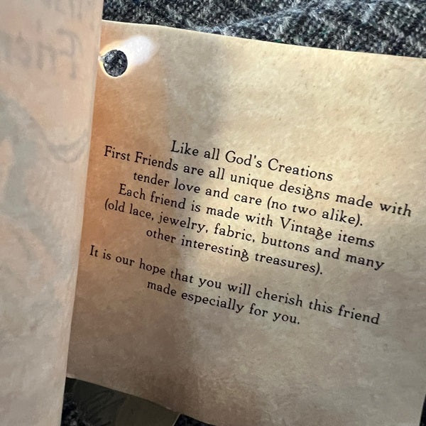 Handmade Ragdoll African American Folk Art Collectible 26 inch Doll