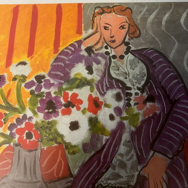 Authentic Henri Matisse "Purple Robe and Anemones" Print