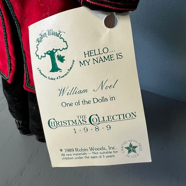Robin Woods William Noel Doll 15 inches 1989 Vintage Collectible Doll