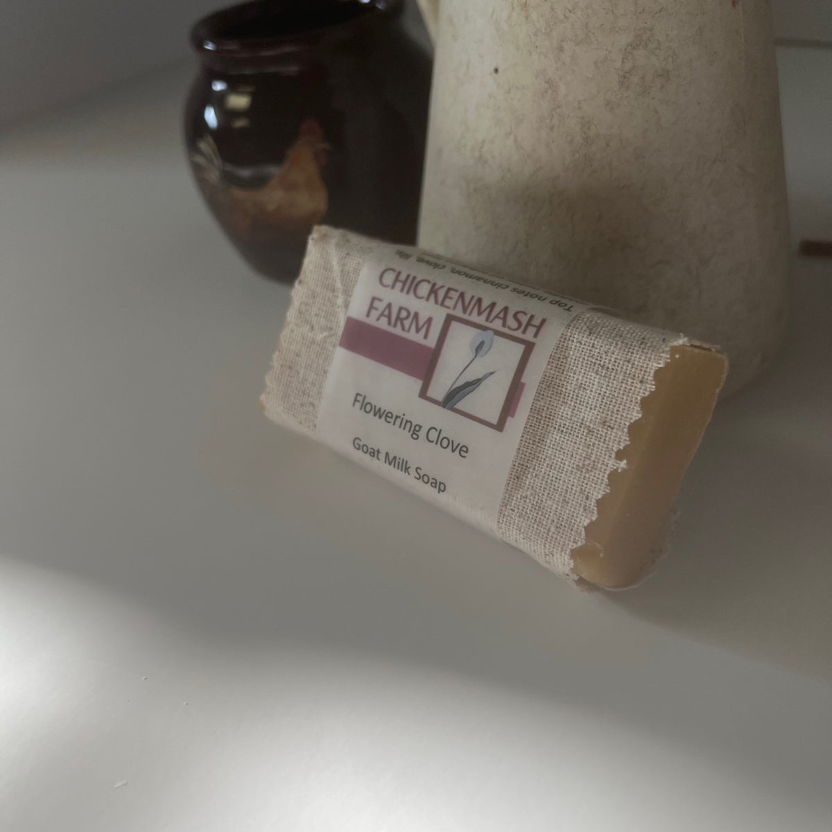 flowering clove goat milk soap