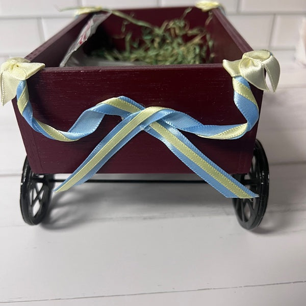 red wagon spring decor