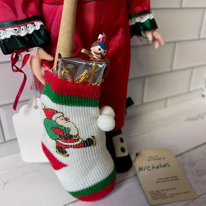 Robin Woods Vinyl Doll Nicholas Christmas Doll 14in 1987 Signed