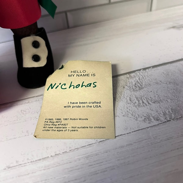 Robin Woods Vinyl Doll Nicholas Christmas Doll 14in 1987 Signed