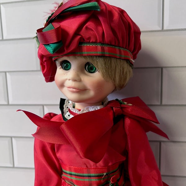 Robin Woods Vinyl Doll Nicholas Christmas Doll 14in 1987 Signed