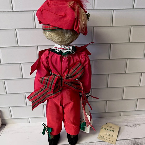Robin Woods Vinyl Doll Nicholas Christmas Doll 14in 1987 Signed