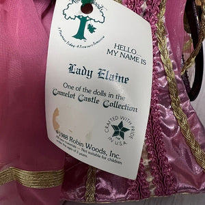 Vintage 1988 Robin Woods Doll Lady Elaine Camelot Castle Collection Doll