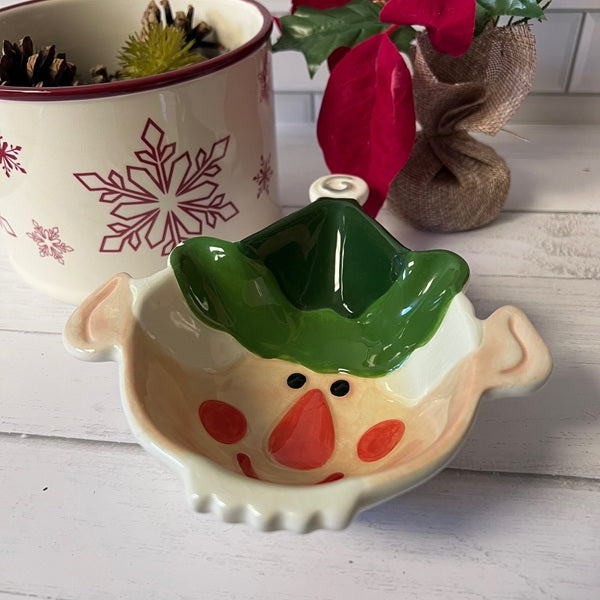 Elf Candy Dish Trinket Dish Boston Warehouse Ceramic Dish