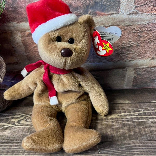 TY Beanie Baby 1997 Holiday Teddy the Bear Style 4200