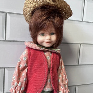 Robin Woods Peter Pumpkin Eater 8in Vinyl Doll Vintage Collectible Doll