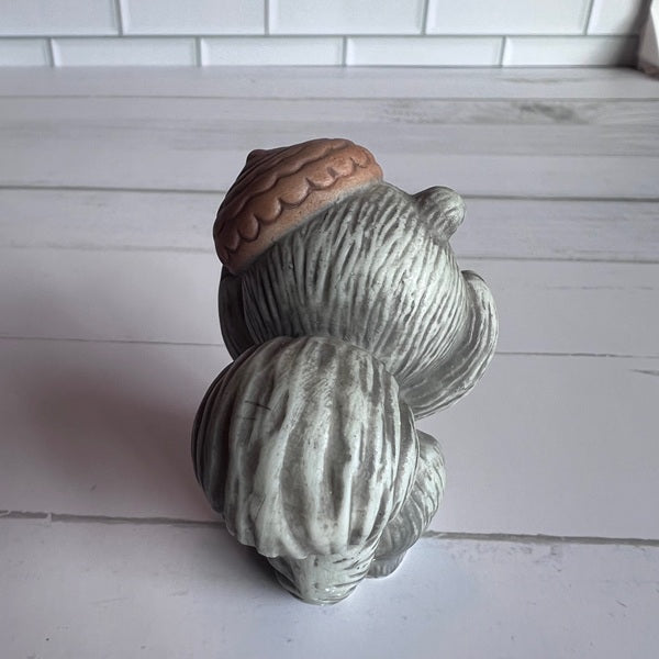 Avon Best Buddies Squirrel Porcelain Figurine 2.5 in back view