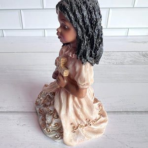 Treasures of the Heart African American "Kneeling in Prayer" Girl Figurine