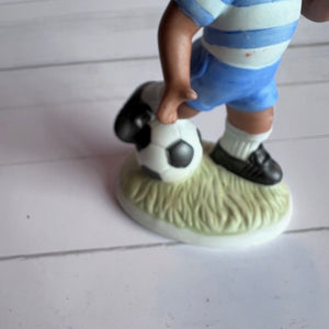 Homco 1423 Porcelain Soccer Player Figurines - Vintage Set of 2