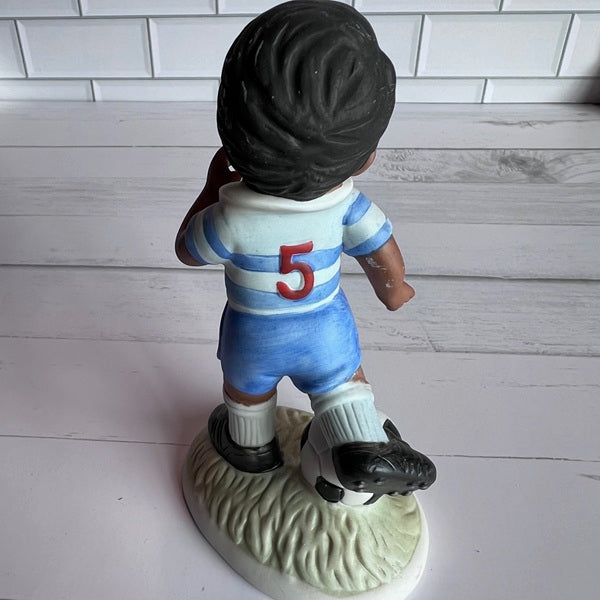 Homco 1423 Porcelain Soccer Player Figurines - Vintage Set of 2