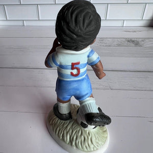 Homco 1423 Porcelain Soccer Player Figurines - Vintage Set of 2