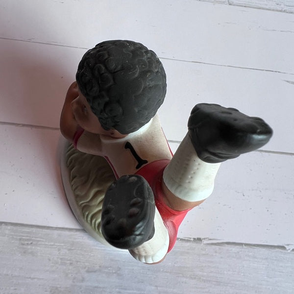 Homco 1423 Porcelain Soccer Player Figurines - Vintage Set of 2