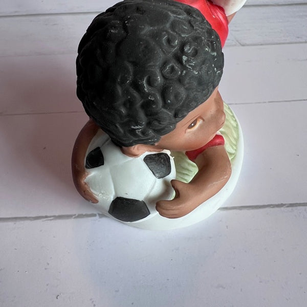 Homco 1423 Porcelain Soccer Player Figurines - Vintage Set of 2