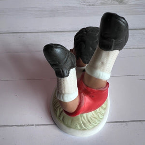 Homco 1423 Porcelain Soccer Player Figurines - Vintage Set of 2