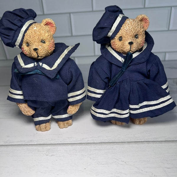 Boyd's Bears Resin Bailey and Yardley Sailor Bears Bearstone Collection 5in