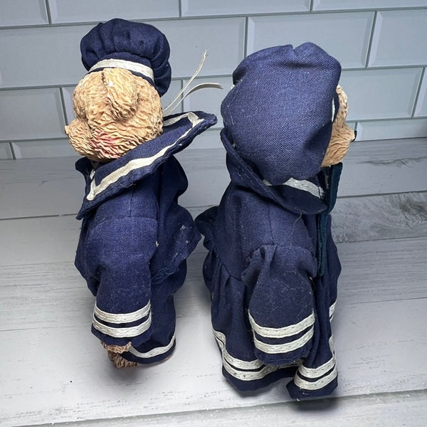 Boyd's Bears Resin Bailey and Yardley Sailor Bears Bearstone Collection 5in