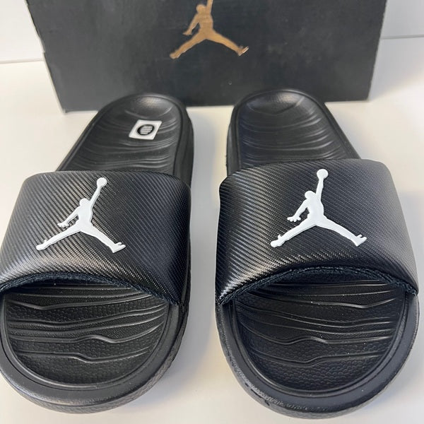Jordan Break Slide US 4 Youth Black and White Nike