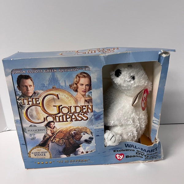 Ty Siberia Beanie Baby with Golden Compass DVD 2007