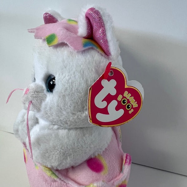 Ty Beanie Boos Giggles White Cat Plush Easter Egg 2024